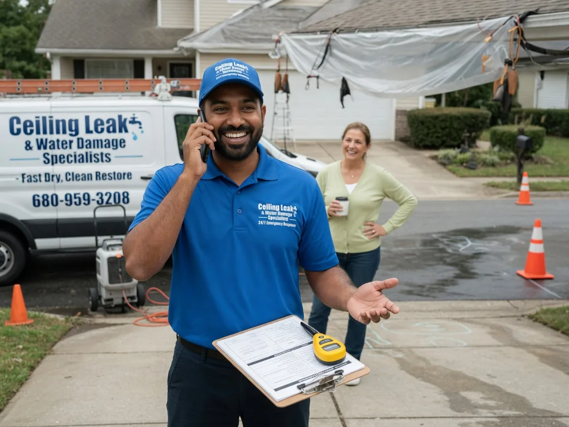 Ceiling Leak Cleanup Rock View, WV FAQs